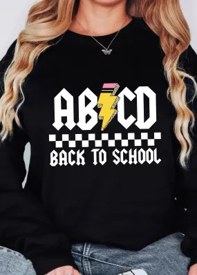 Glamfox  - ABCD Back To School Graphic Crewneck