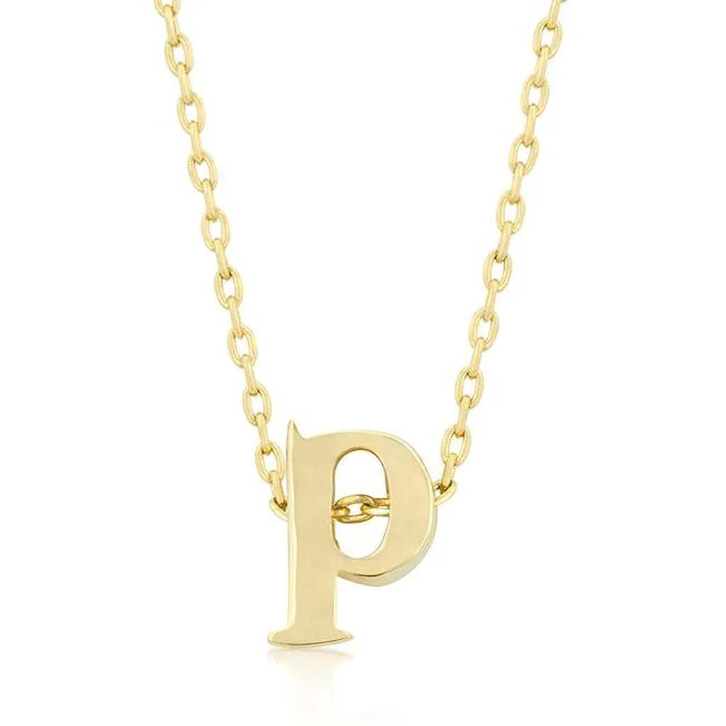 Initial P Gold Pendant