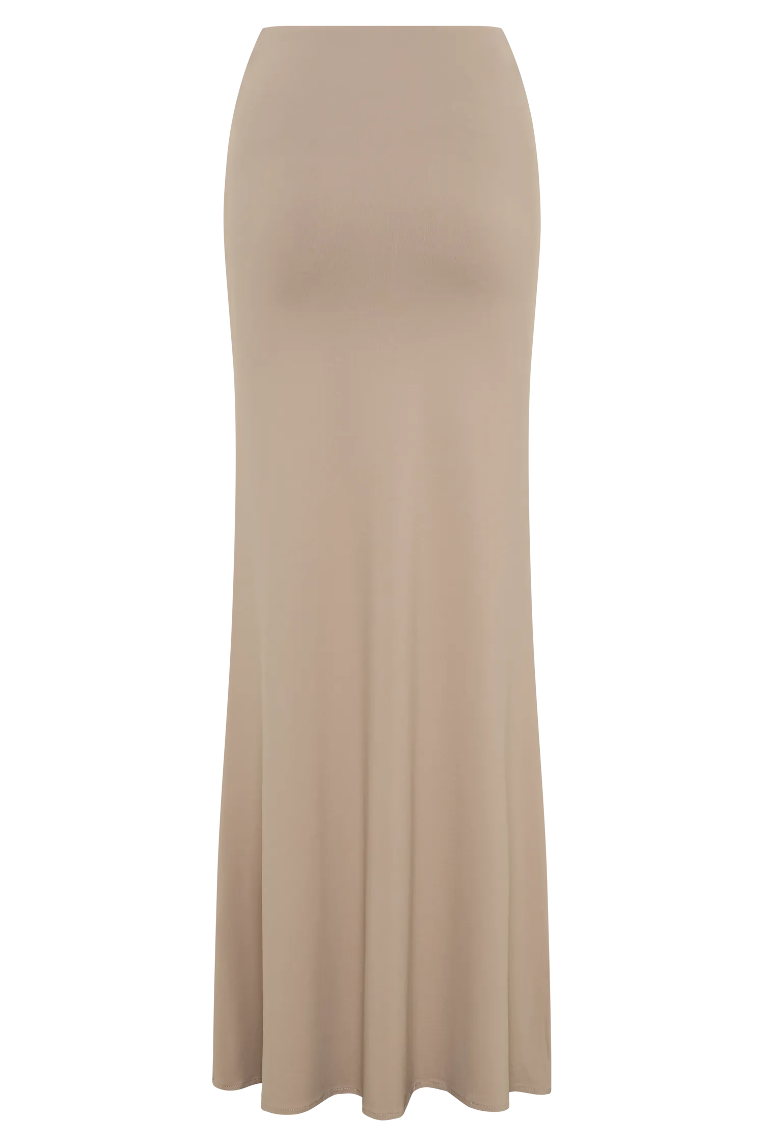 Jules Recycled Nylon And Mesh Maxi Skirt - Taupe