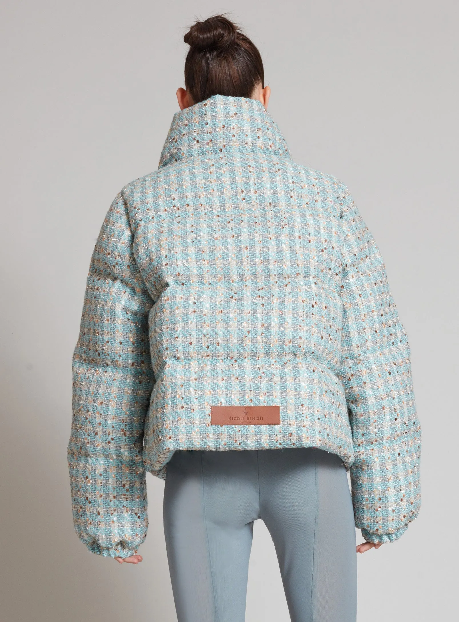 KENSINGTON | TWEED PASTEL PUFFER JACKET