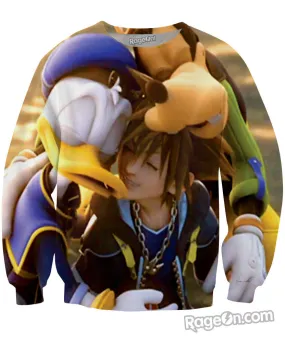 Kingdom Hearts Hug Crewneck Sweatshirt