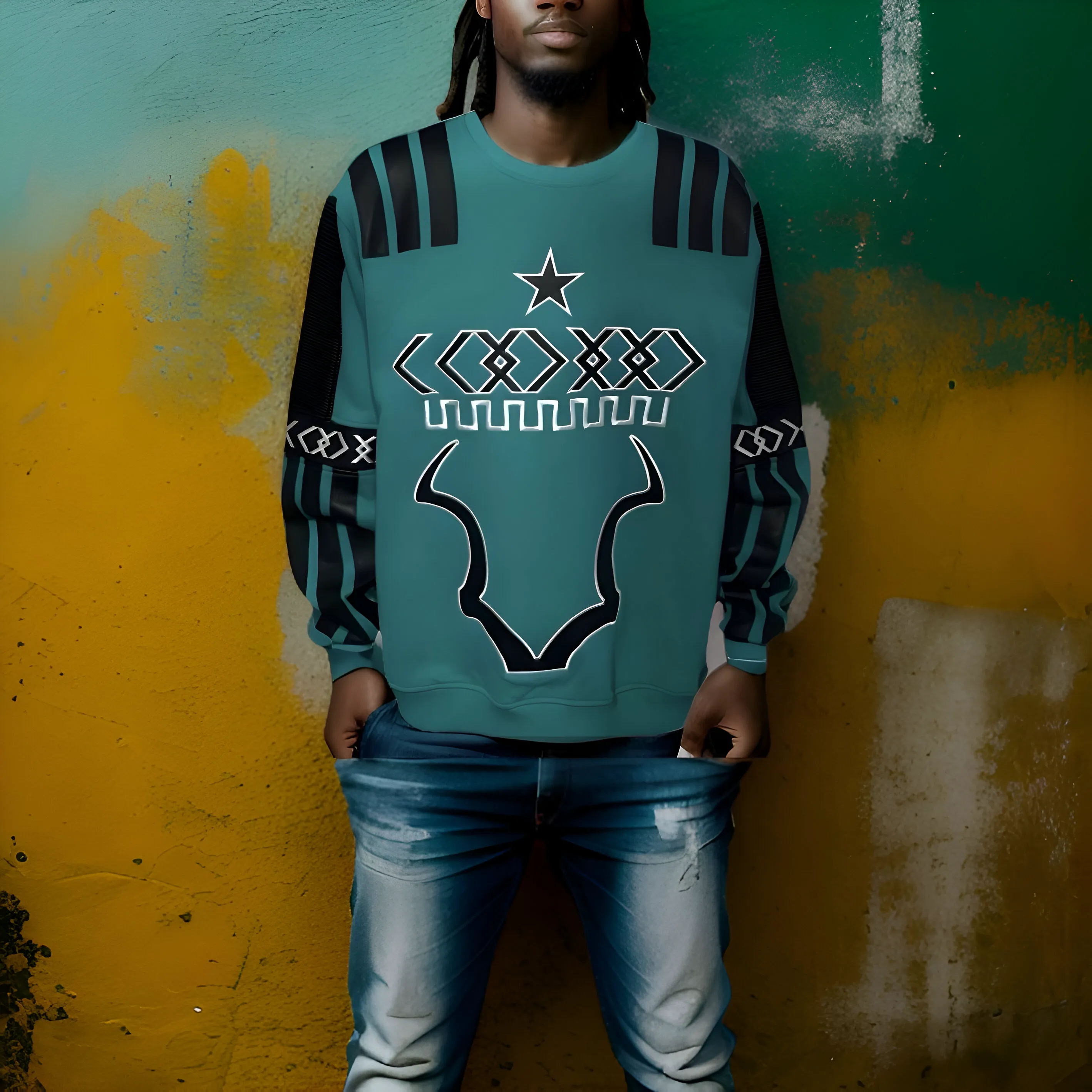 ^KOODOO^ (TURQUOISE) LUXURY CREWNECK SWEATSHIRTS