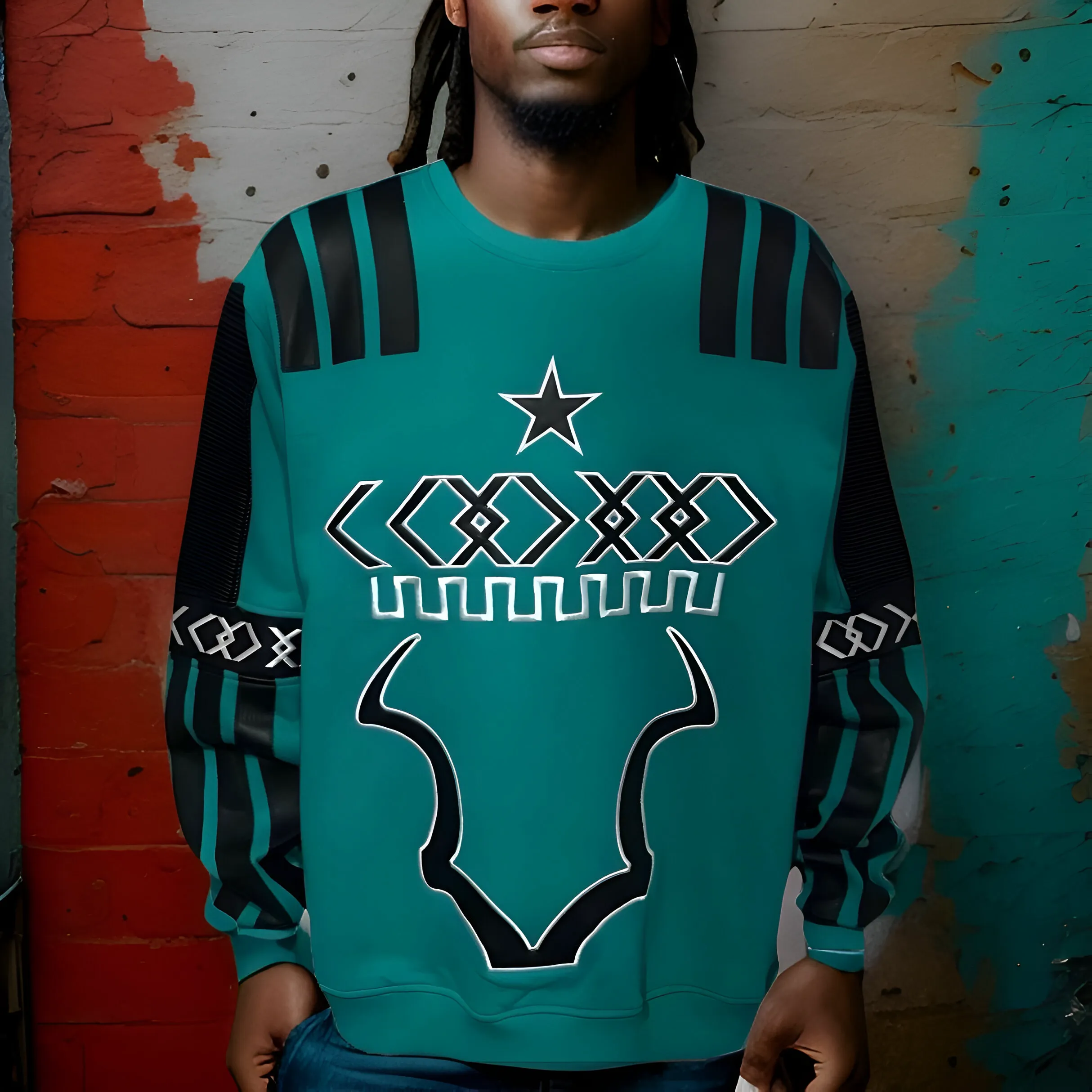 ^KOODOO^ (TURQUOISE) LUXURY CREWNECK SWEATSHIRTS