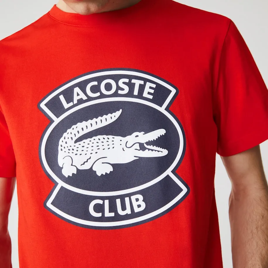 LACOSTE CLUB CREW NECK T-SHIRT Men’s -RED F8M