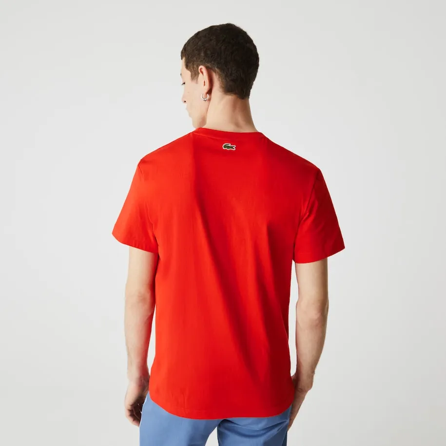 LACOSTE CLUB CREW NECK T-SHIRT Men’s -RED F8M