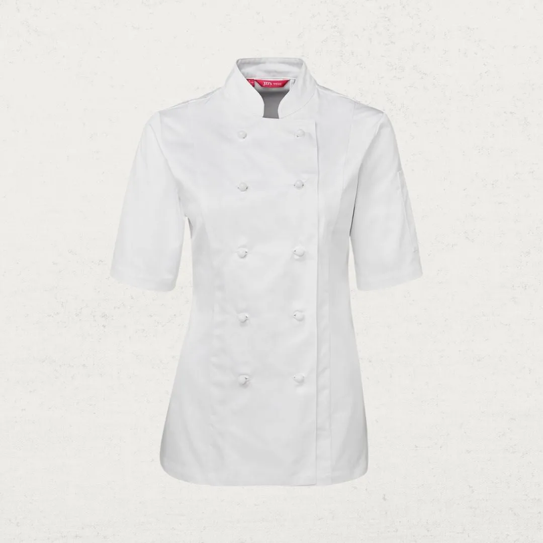 Ladies Short Sleeve Chef Jacket