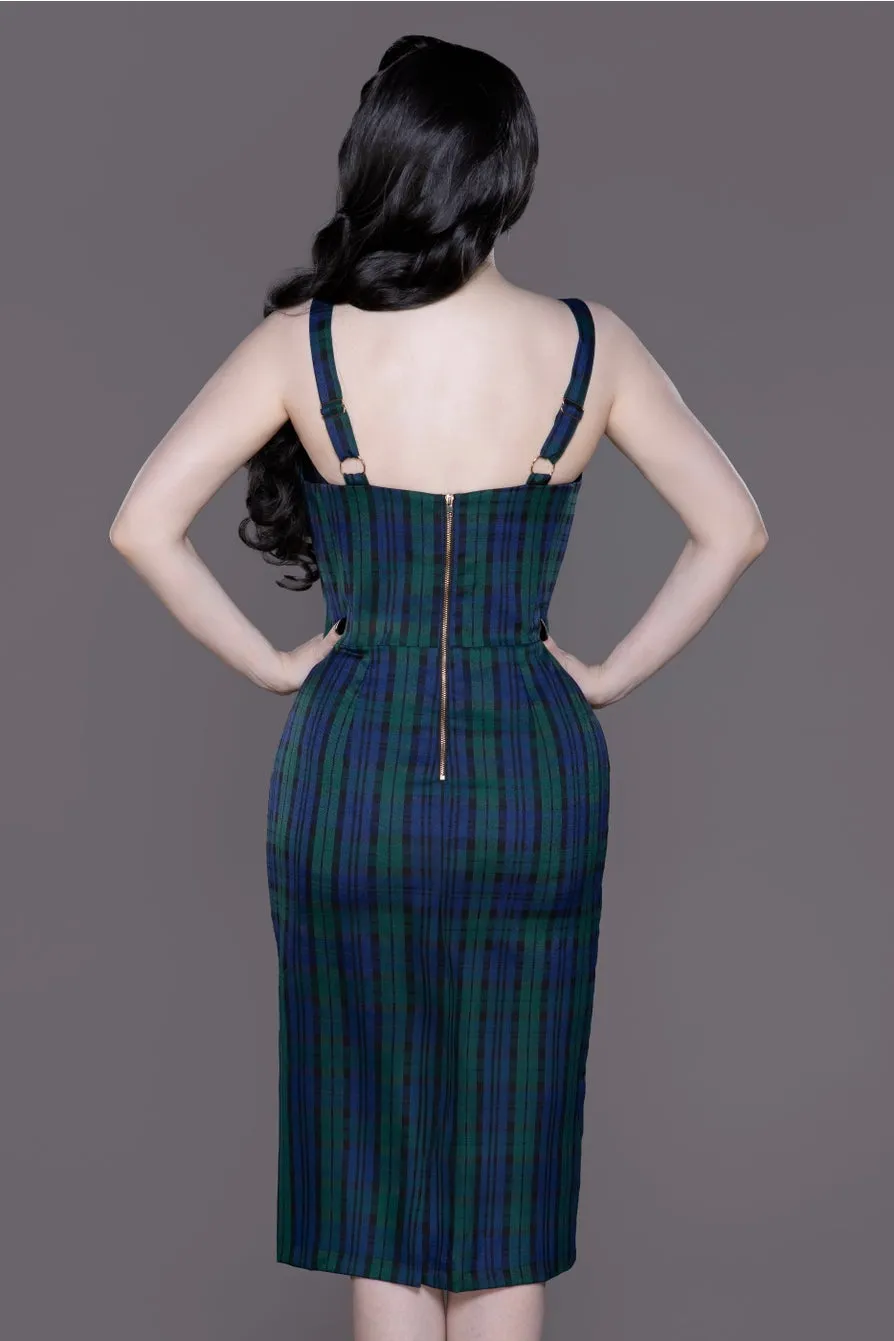 Leprechaun Plaid Pencil Dress & Skirt Set by Weasel Wear