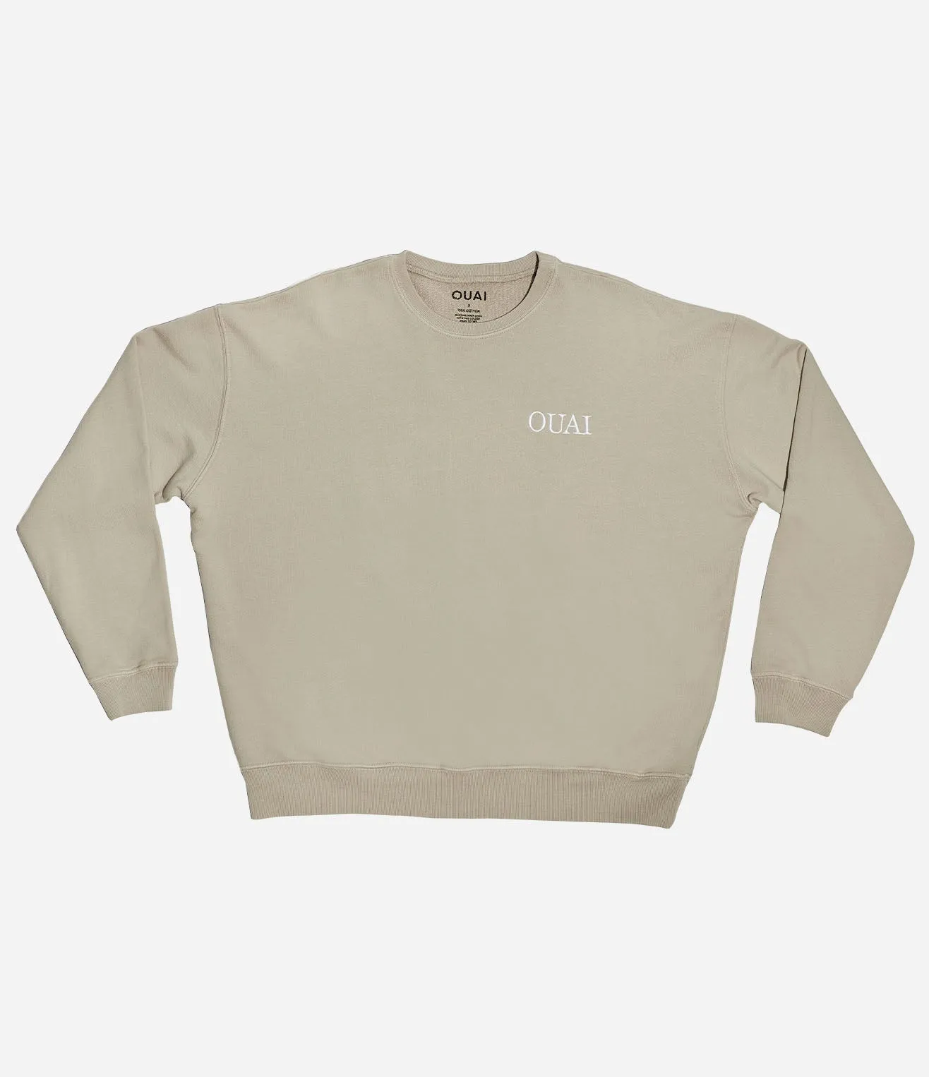 Live Life Your OUAI Embroidered Crewneck