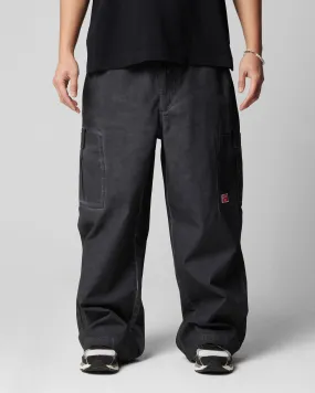 Loiter Kraven Parachute Pants Washed Black