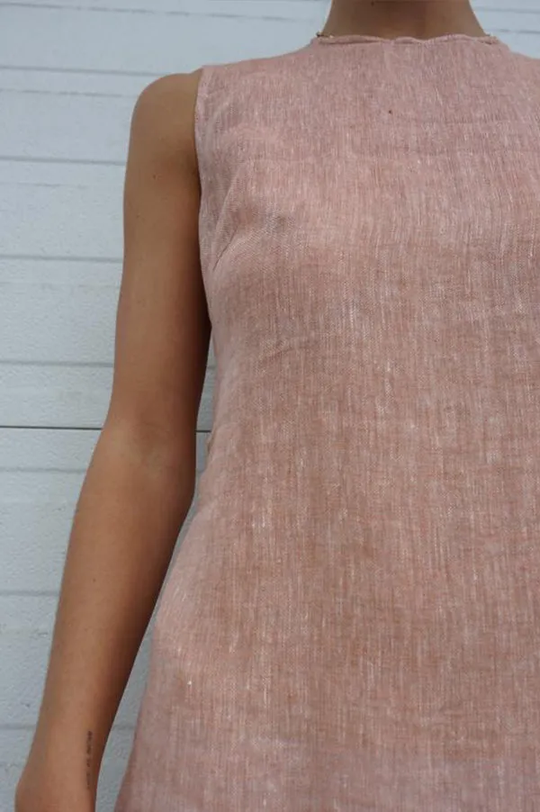 Marassi Dress in Peach Orange