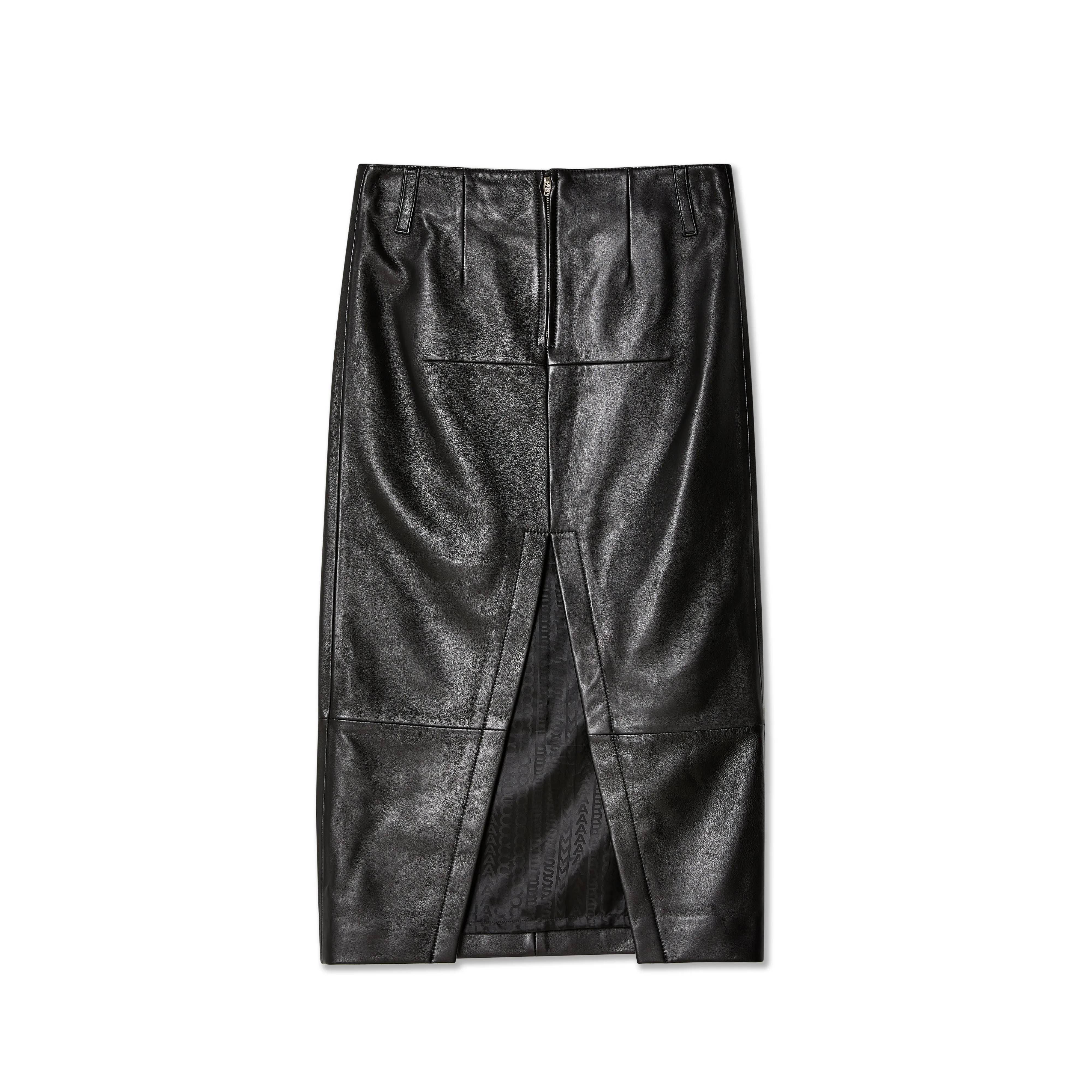 Marc Jacobs - Women's Leather Slim Skirt - (Black)