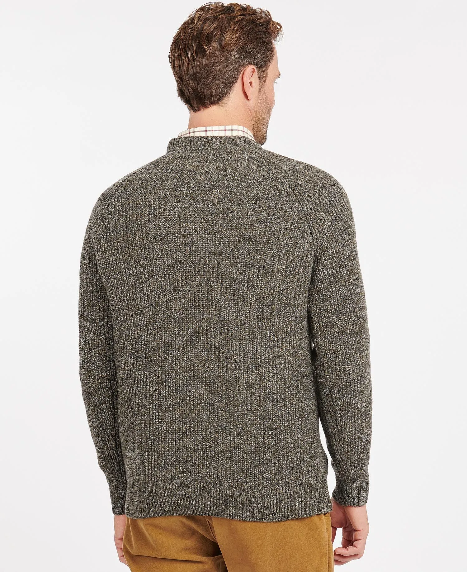 Men's Horseford Crew Neck Sweater - Olive