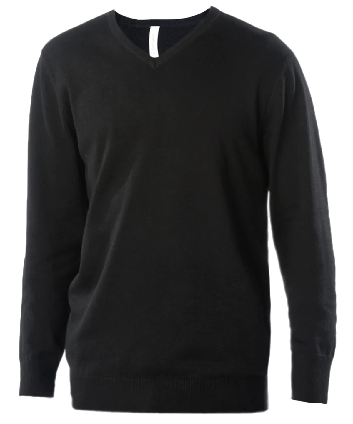 Mens V-neck jumper | Black