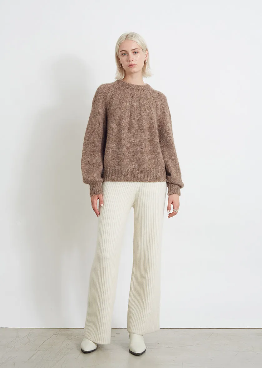 Mila Sweater, Taupe Melange