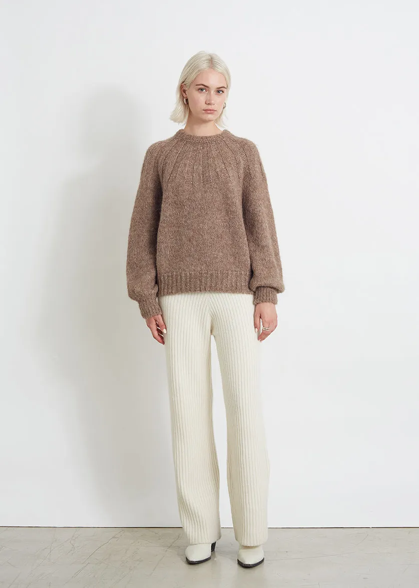 Mila Sweater, Taupe Melange