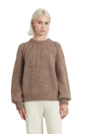 Mila Sweater, Taupe Melange