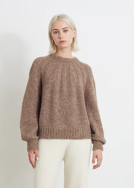 Mila Sweater, Taupe Melange