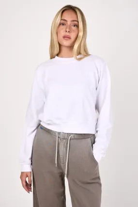 Milan Crewneck Sweatshirt in White