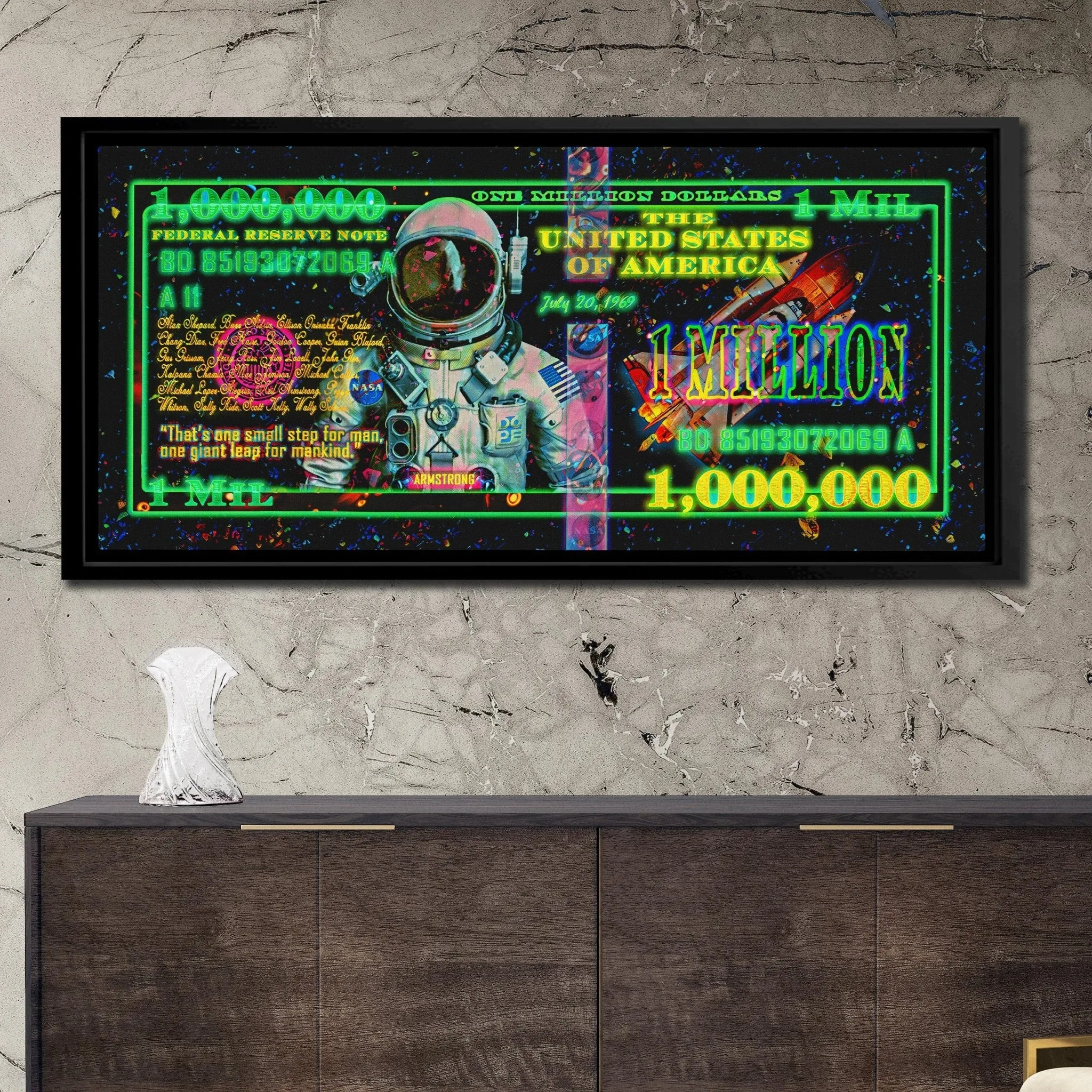 Million Dollar Bill Astronaut