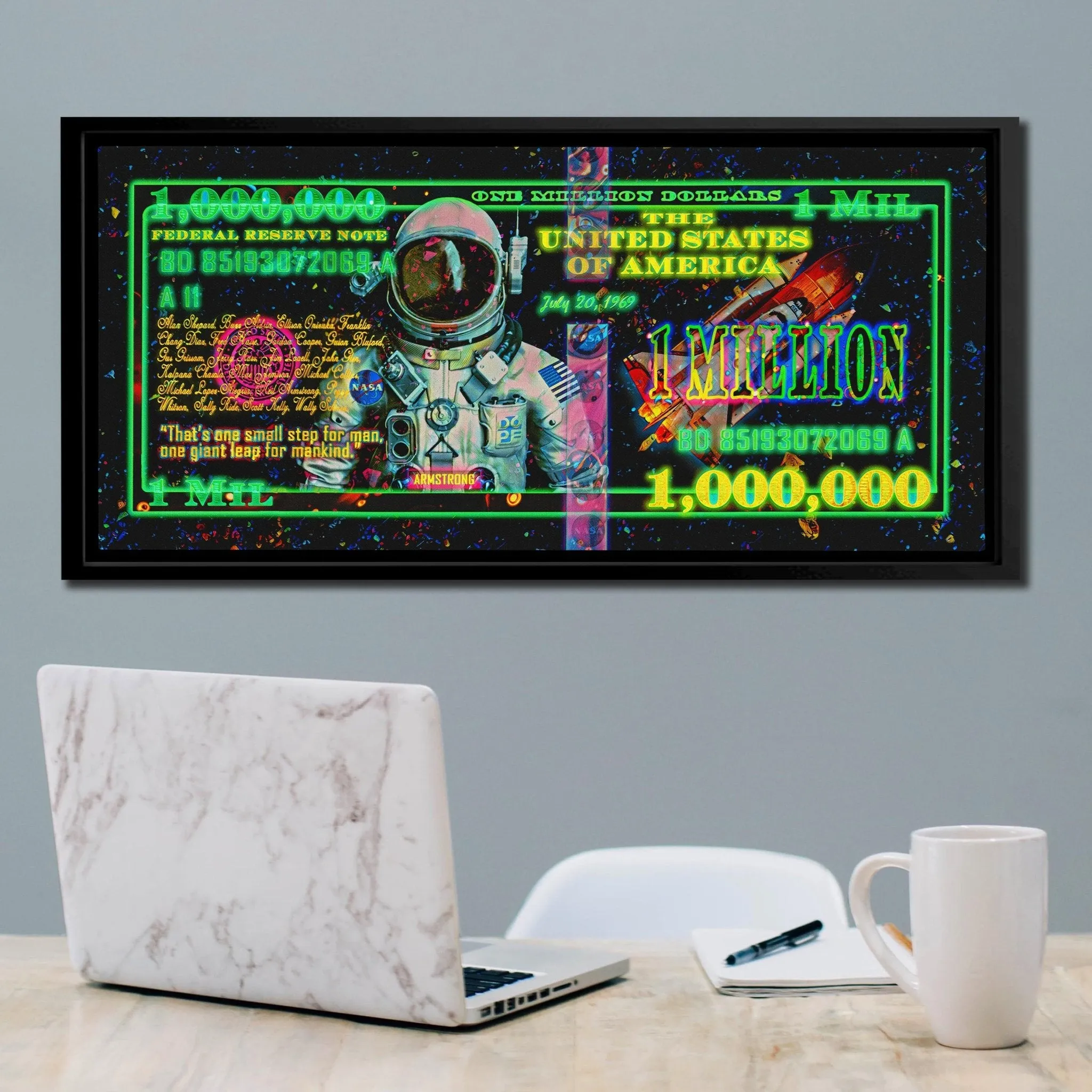 Million Dollar Bill Astronaut