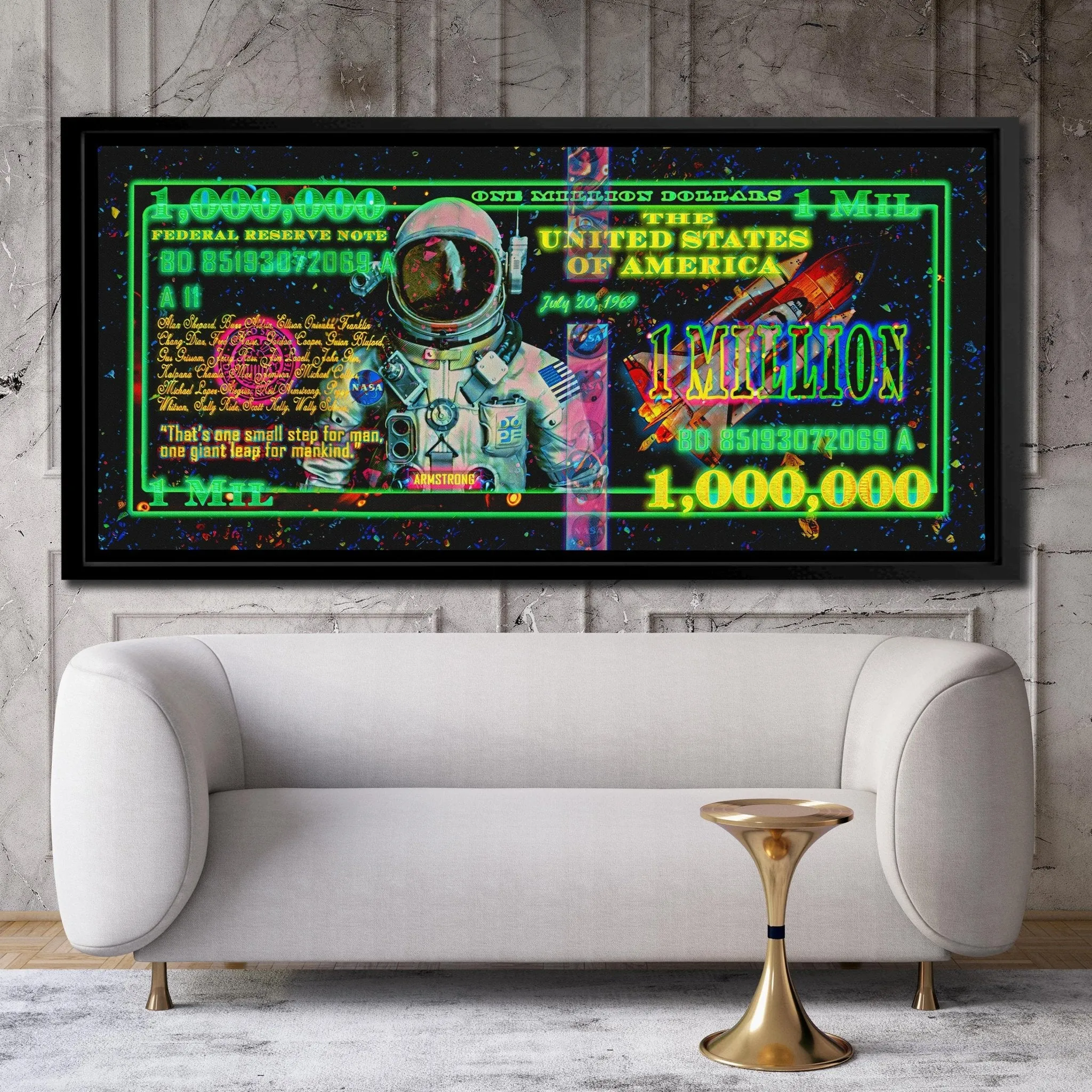 Million Dollar Bill Astronaut