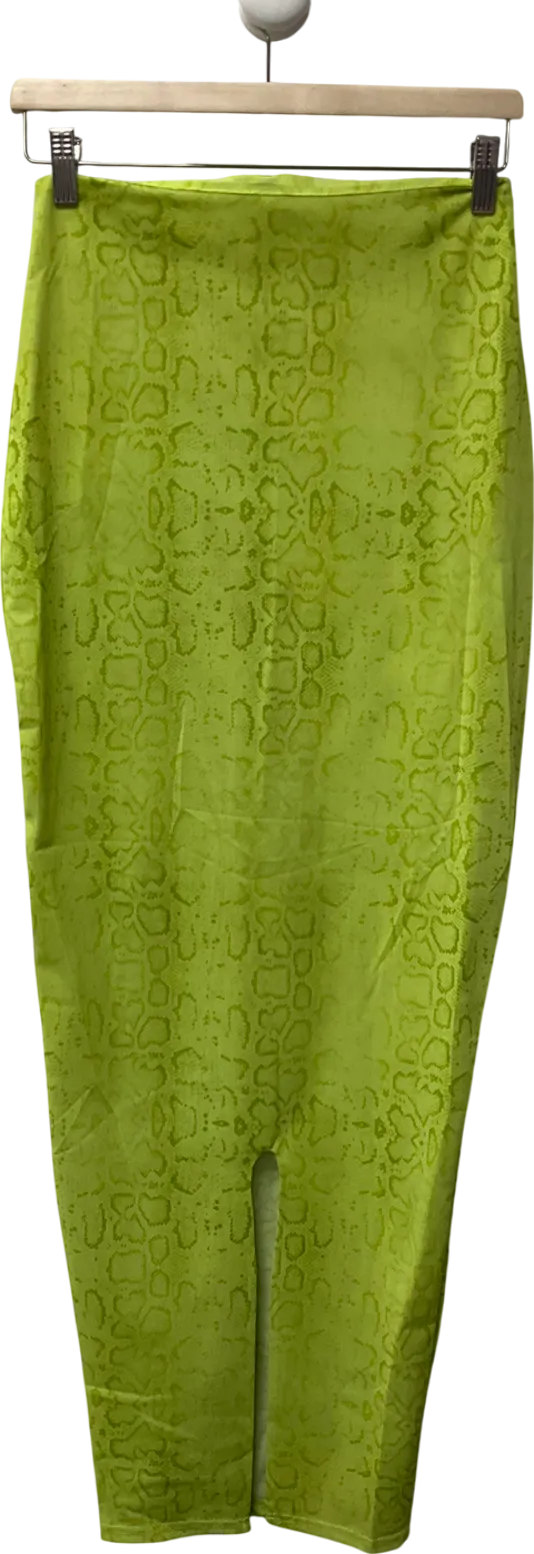 MURCI Lime Green Maxi Skirt UK 10