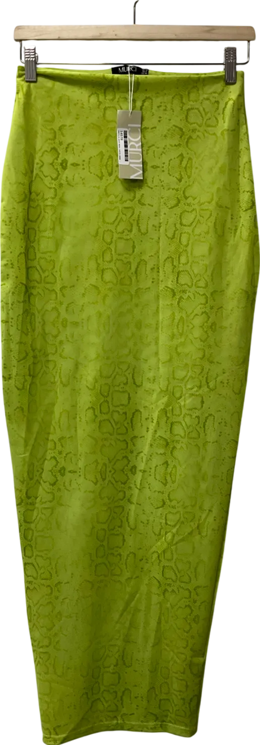 MURCI Lime Green Maxi Skirt UK 10