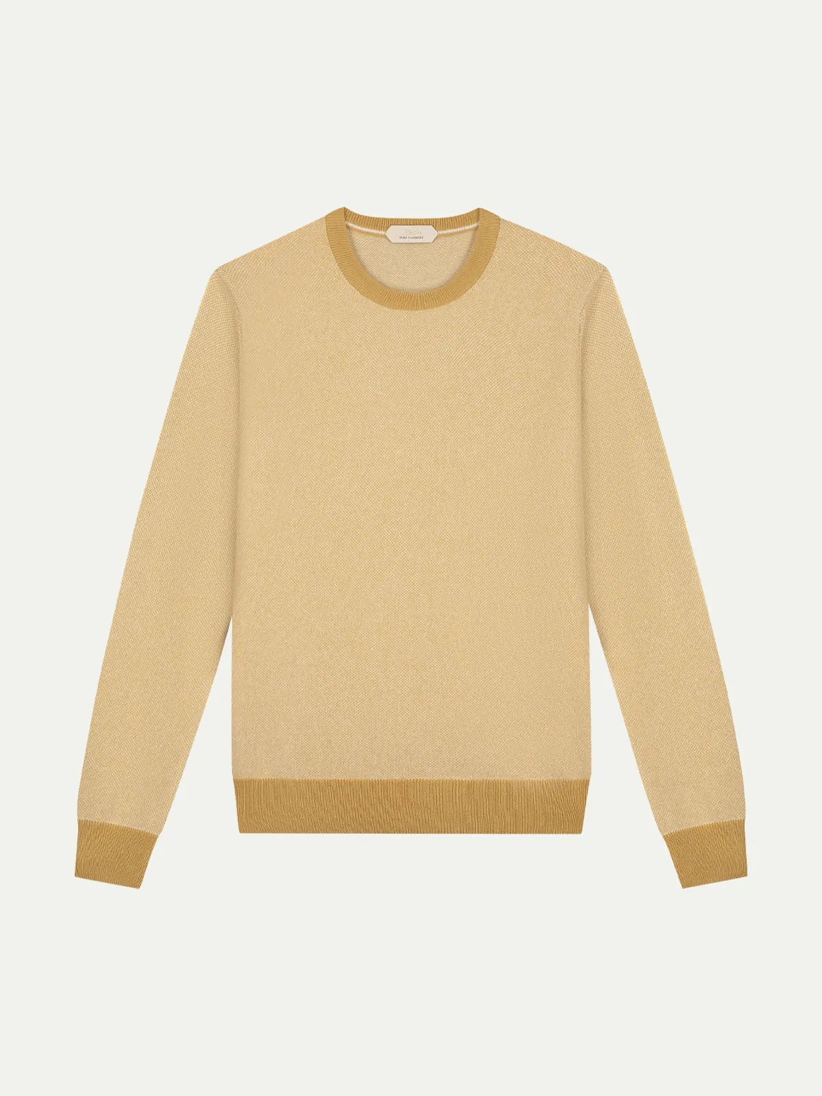 Mustard Jacquard Crew