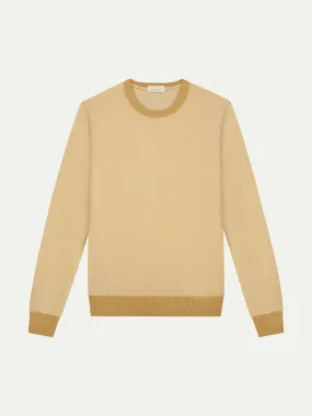 Mustard Jacquard Crew