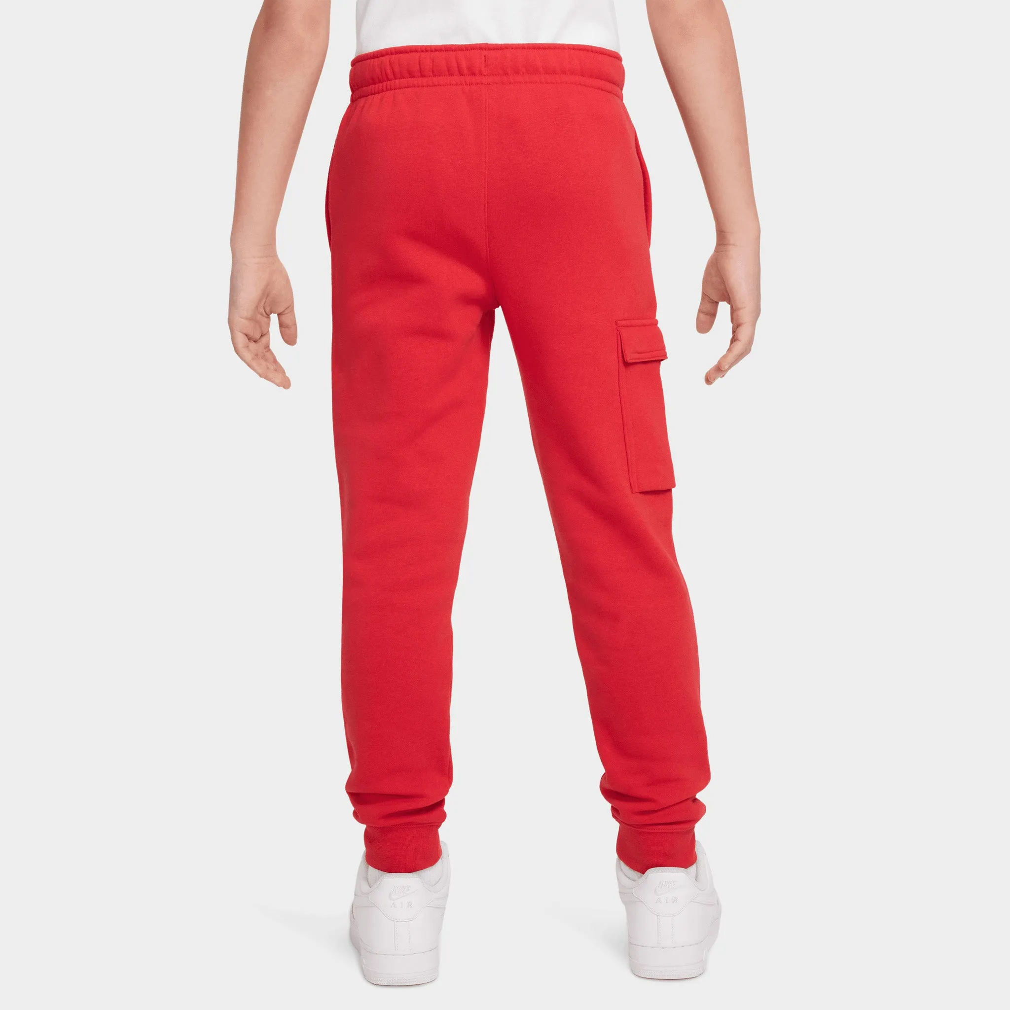 Nike Sportswear Junior Boys' Fleece Cargo Pants / University Red