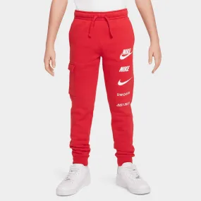 Nike Sportswear Junior Boys' Fleece Cargo Pants / University Red