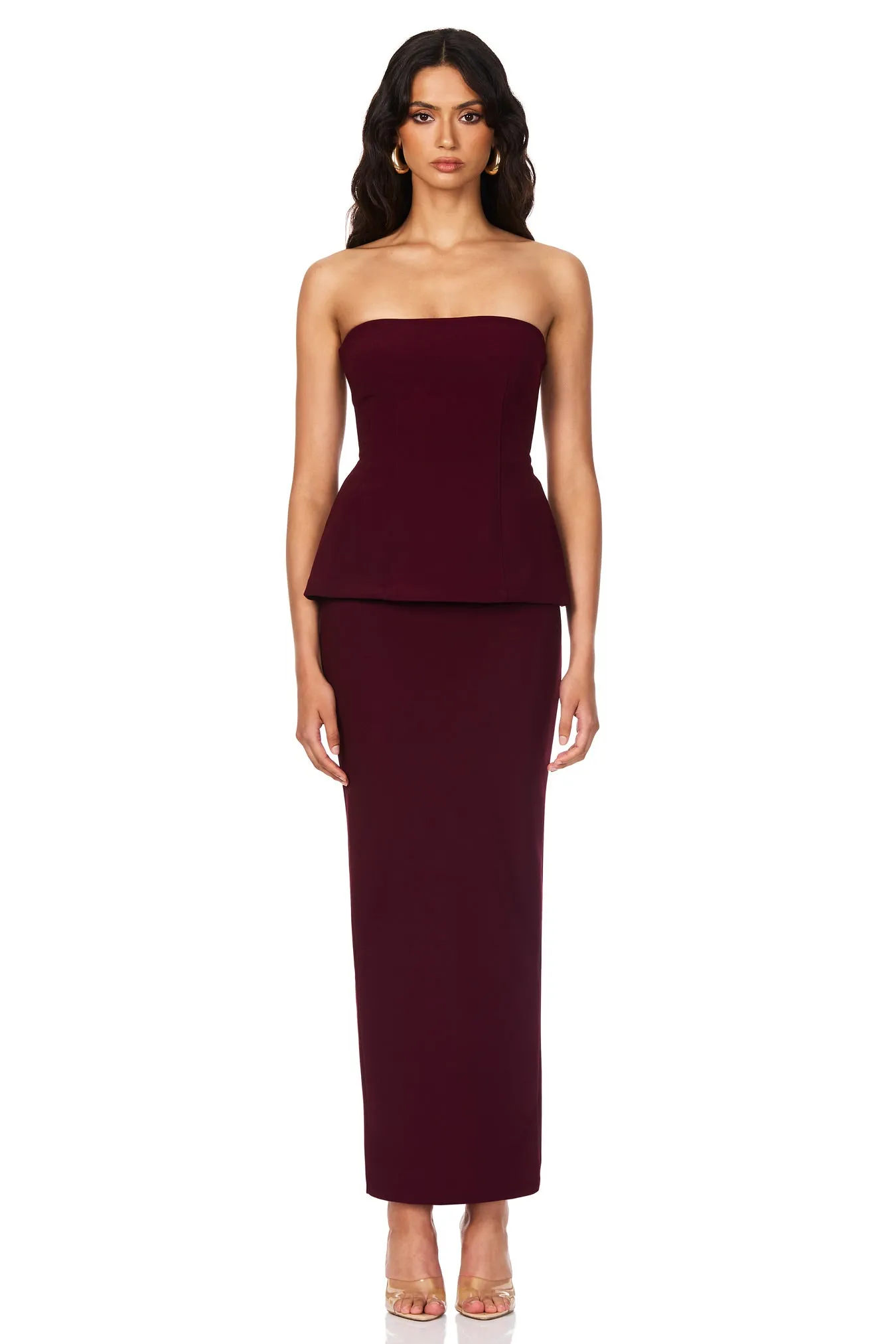 Nookie Caroline Maxi Skirt - Wine