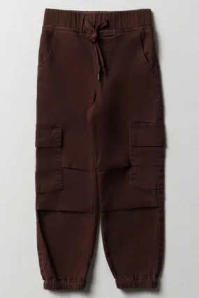 Parachute Cargo Jogger Pants Brown