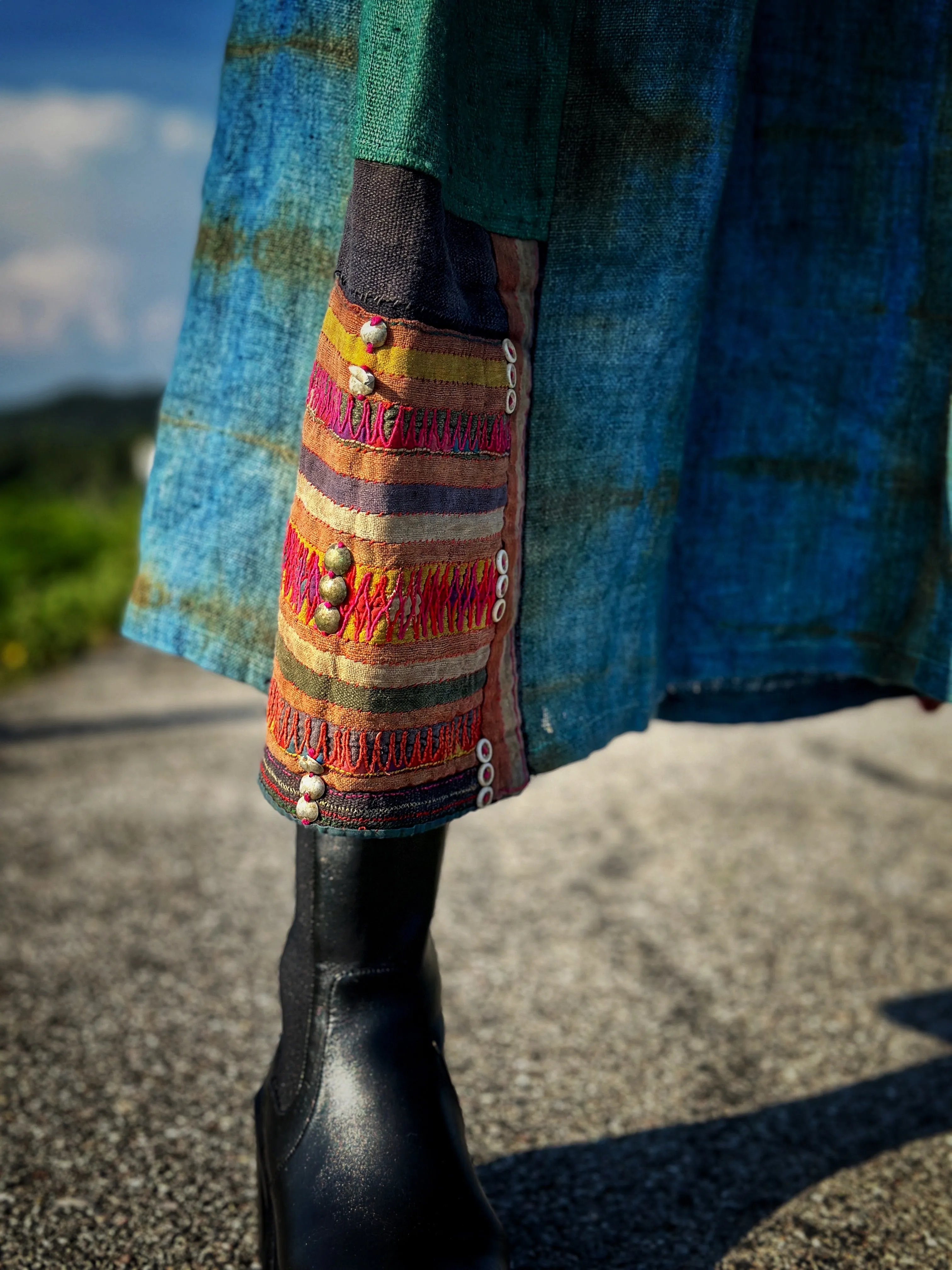 Patchwork Hemp Skirt