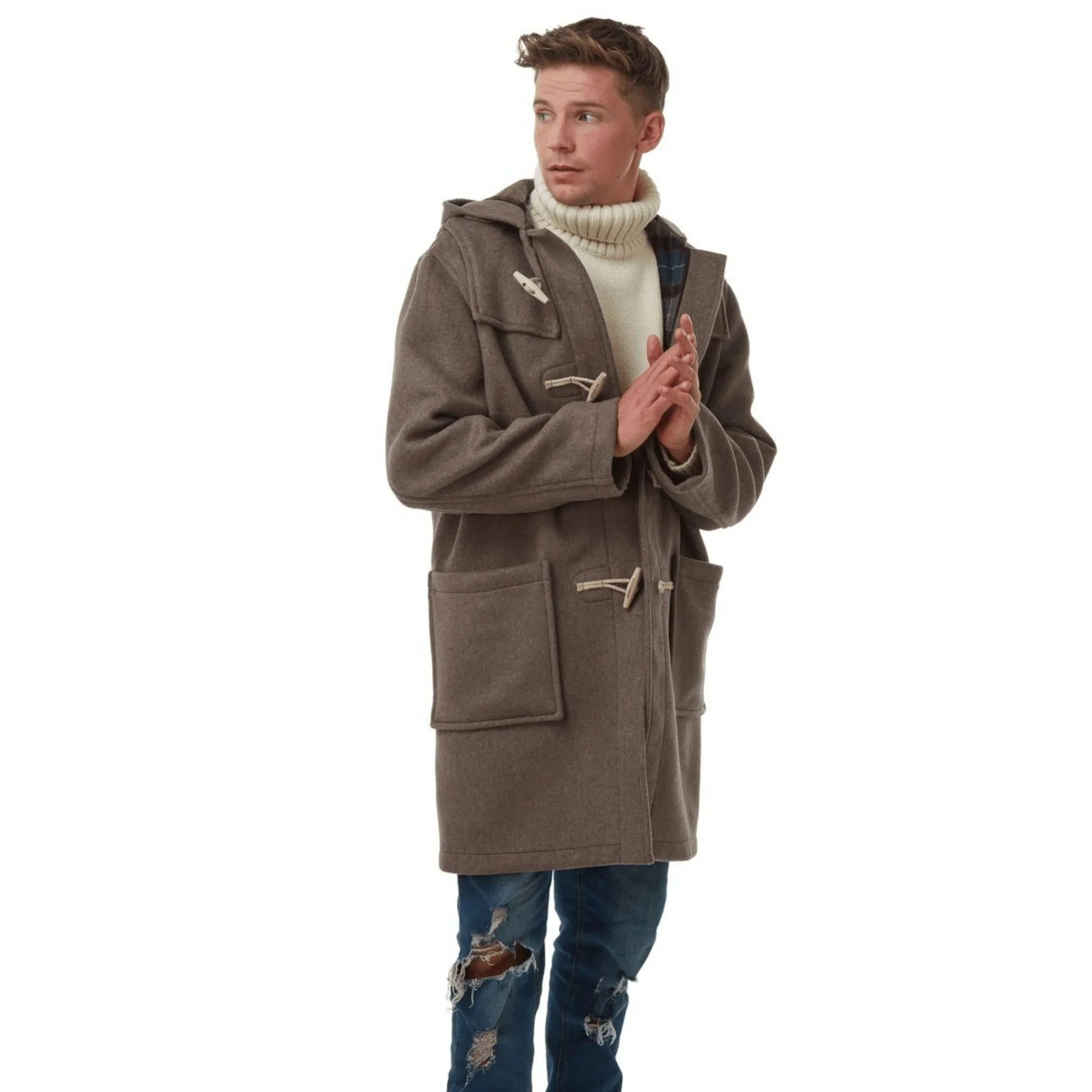 PDF - 1940's Sewing Pattern: Men's Duffle Coat with Hood -  Chest 38” (97 cm) - Download