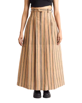 "SUNSET STRIPES" MAXI SKIRT