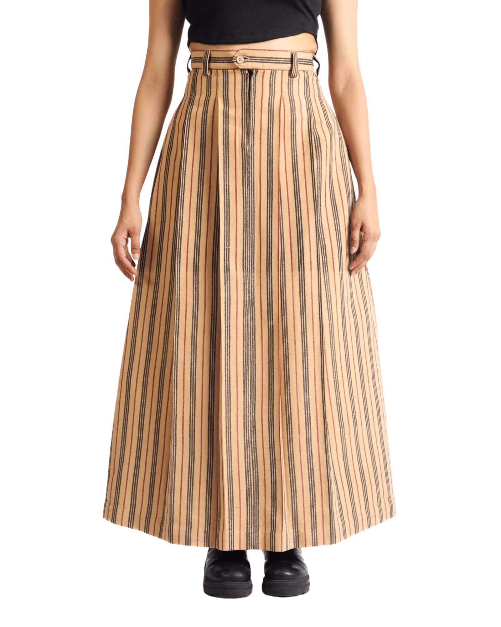 "SUNSET STRIPES" MAXI SKIRT