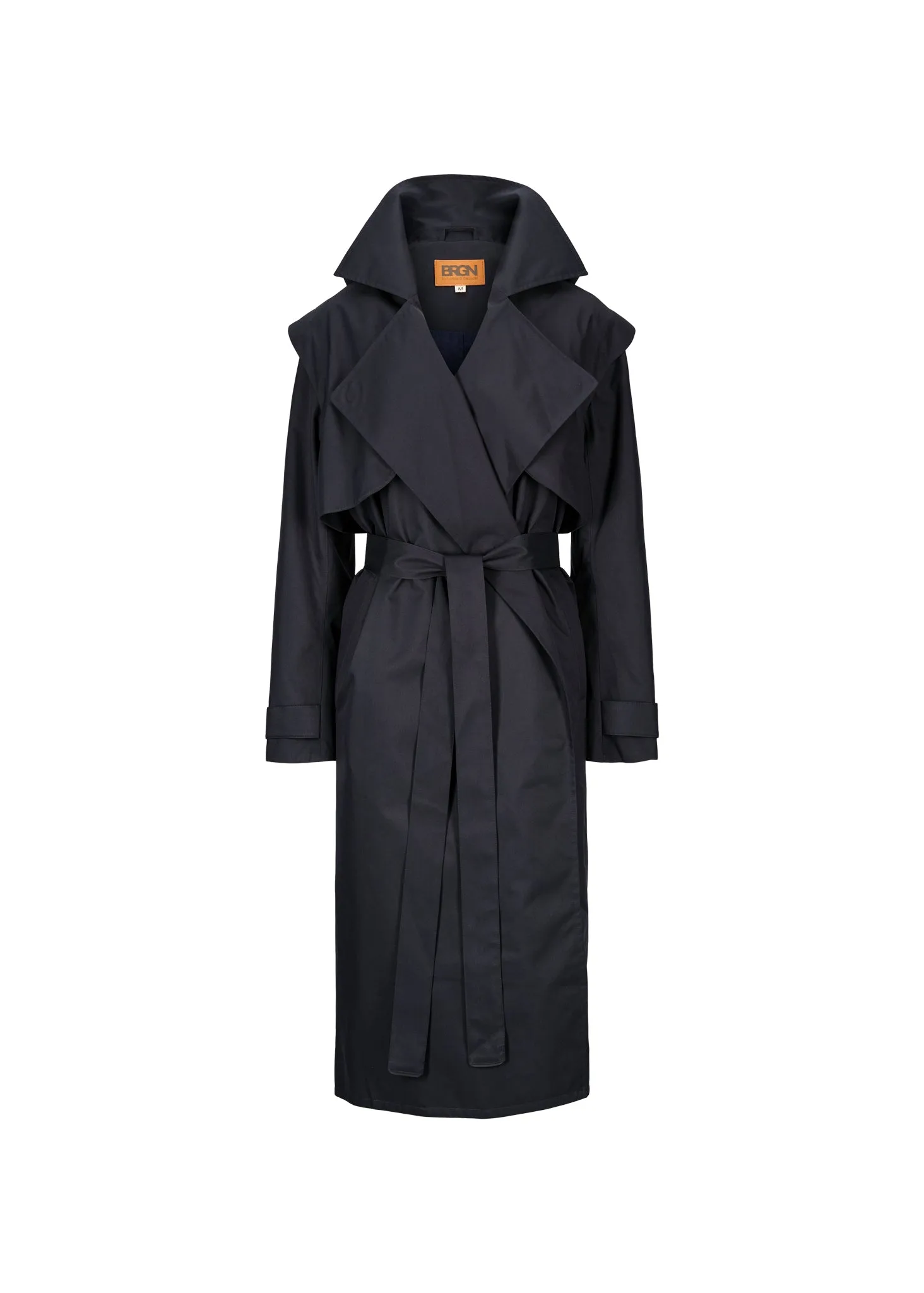 Regndråpe Trench Coat - Dark Navy