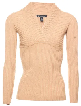 Ribbed Jumper - M