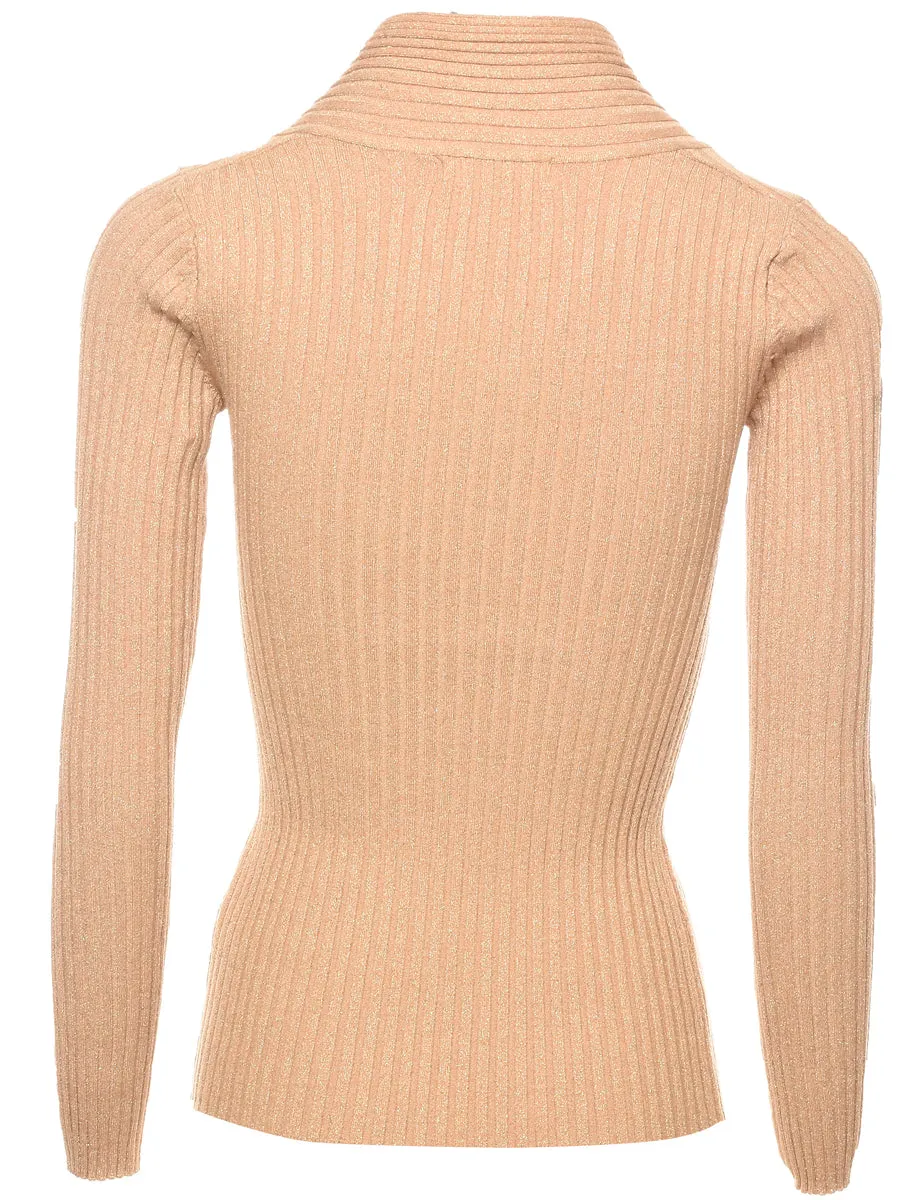 Ribbed Jumper - M