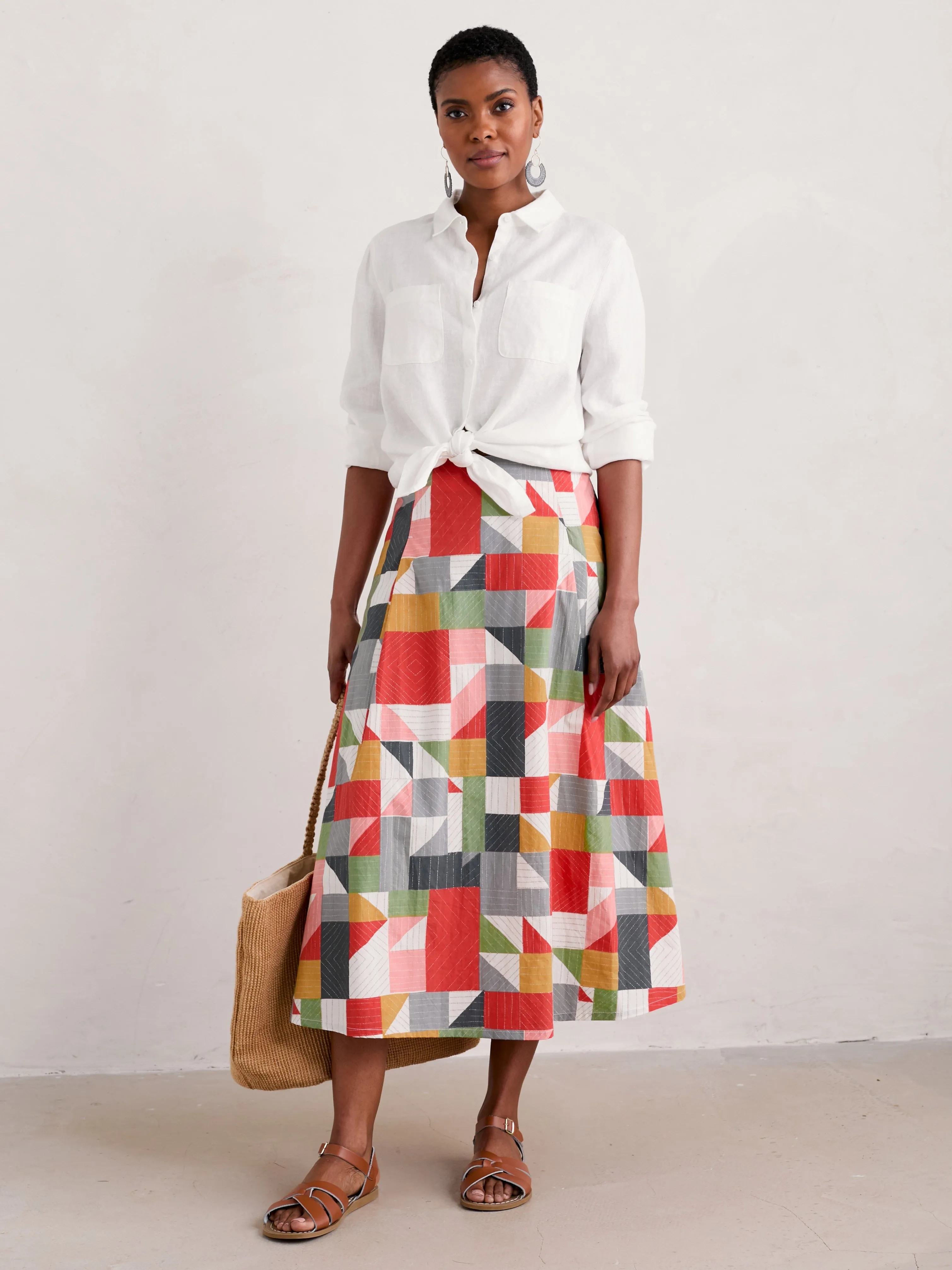 Seasalt Swallow Hill Skirt - Quilt Abstract Mix