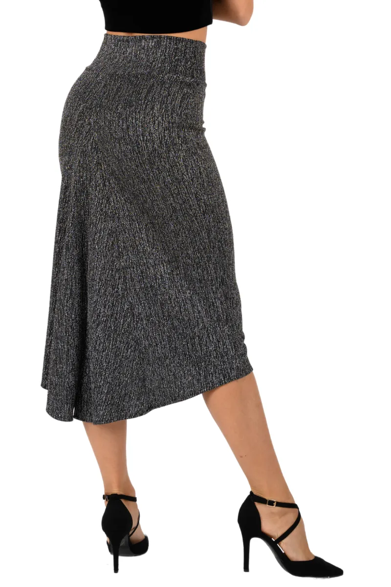 Shimmering Tango Skirt With Back Slit