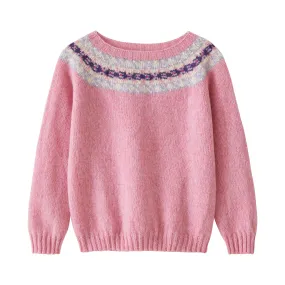 Startsmart Pink Fairisle Jumper