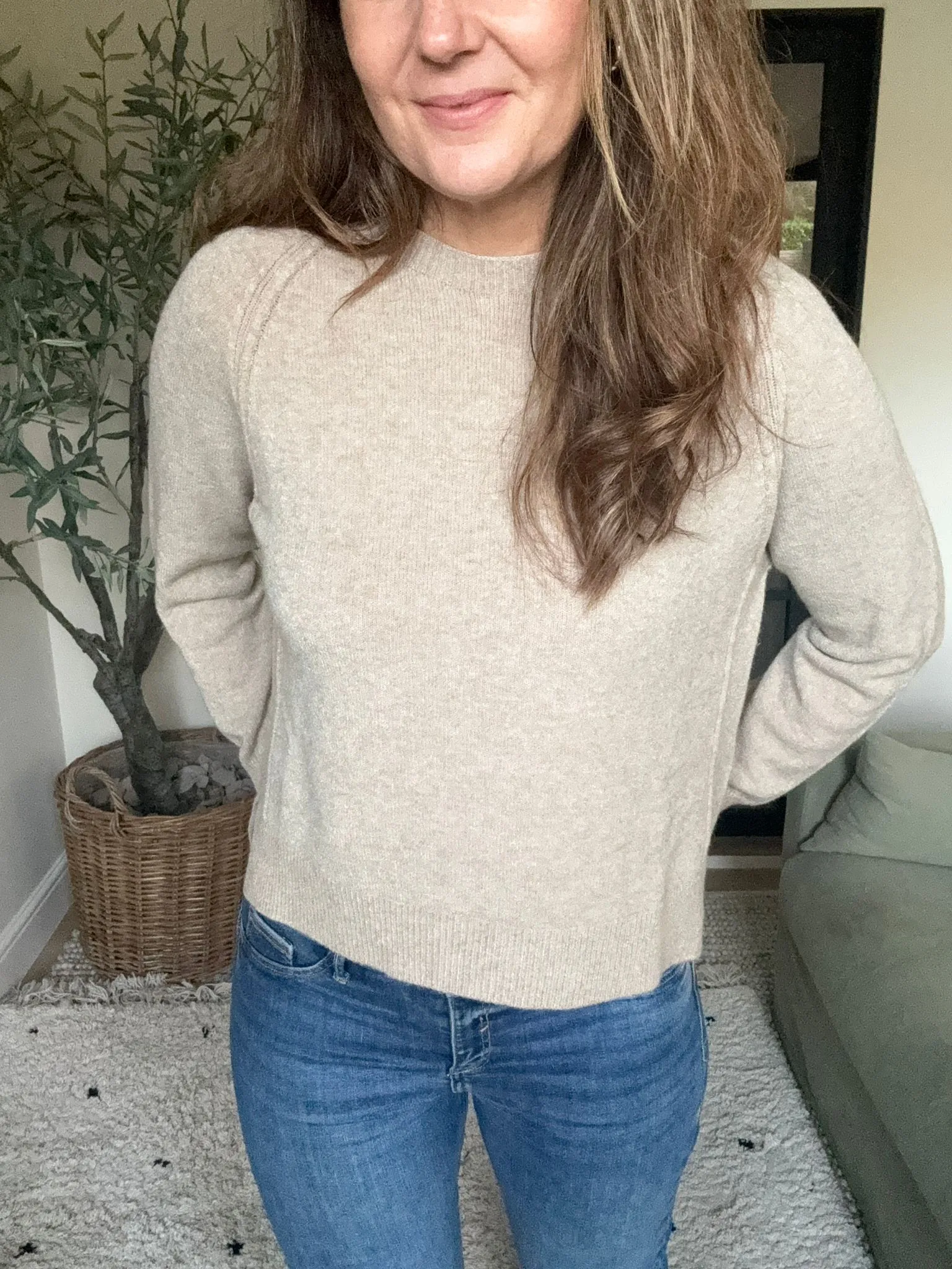 Taupe Soft Knit Jumper