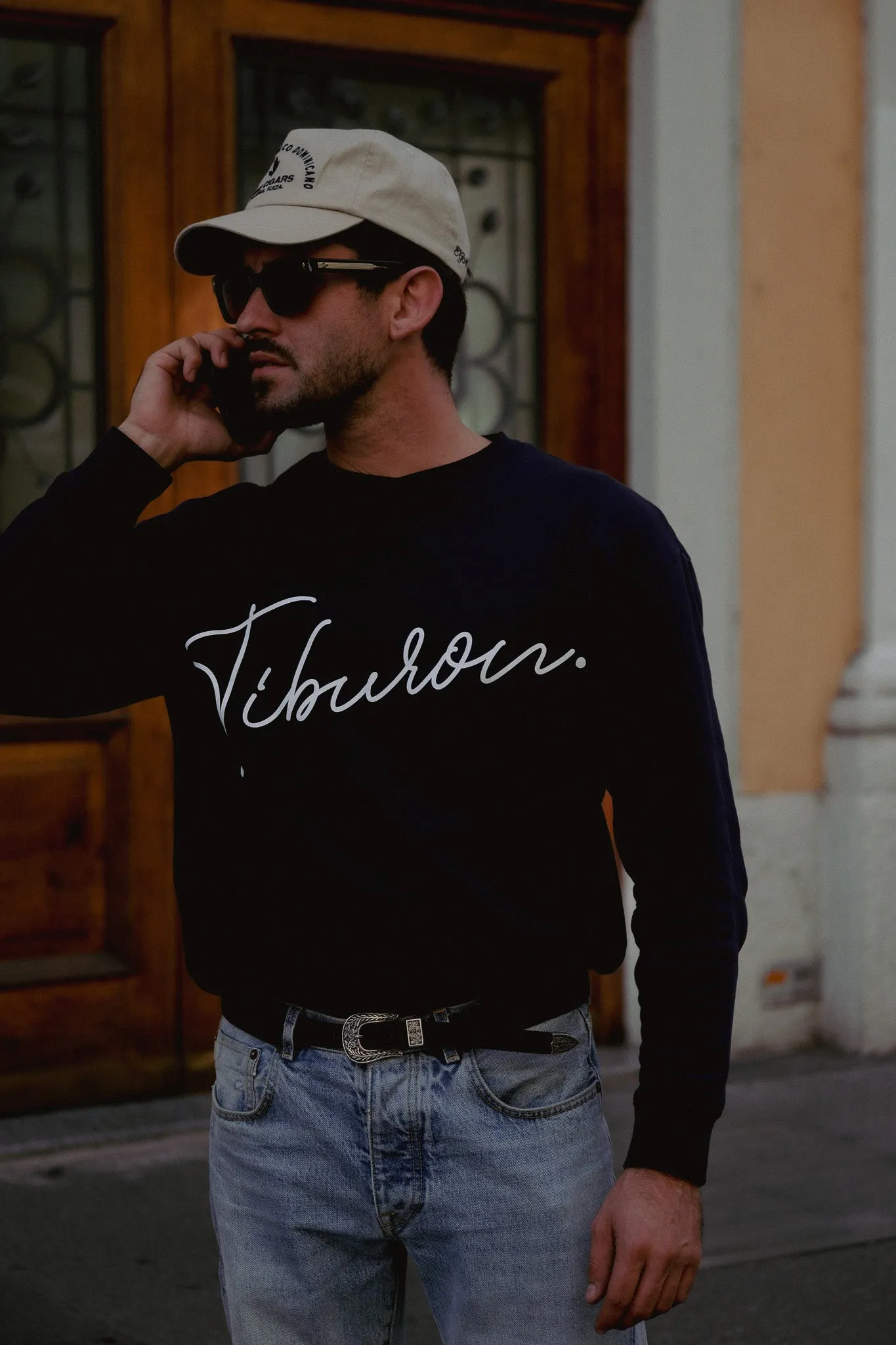 TIBURON CREWNECK SWEATSHIRT - NAVY