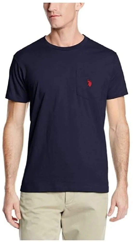 U.S. Polo Assn. Men's Solid Crew Neck Short Sleeve Pocket T-Shirt