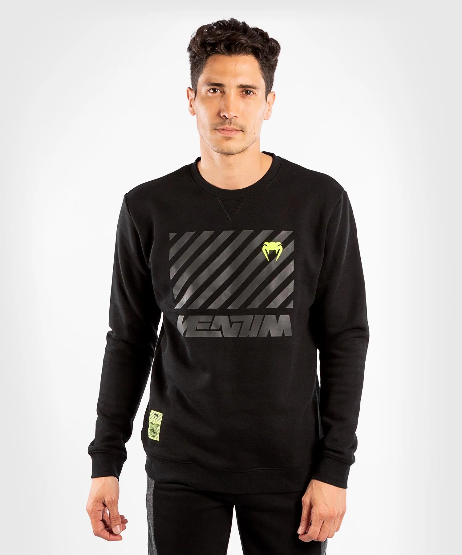 Venum Stripes Crewneck Sweatshirt - Black