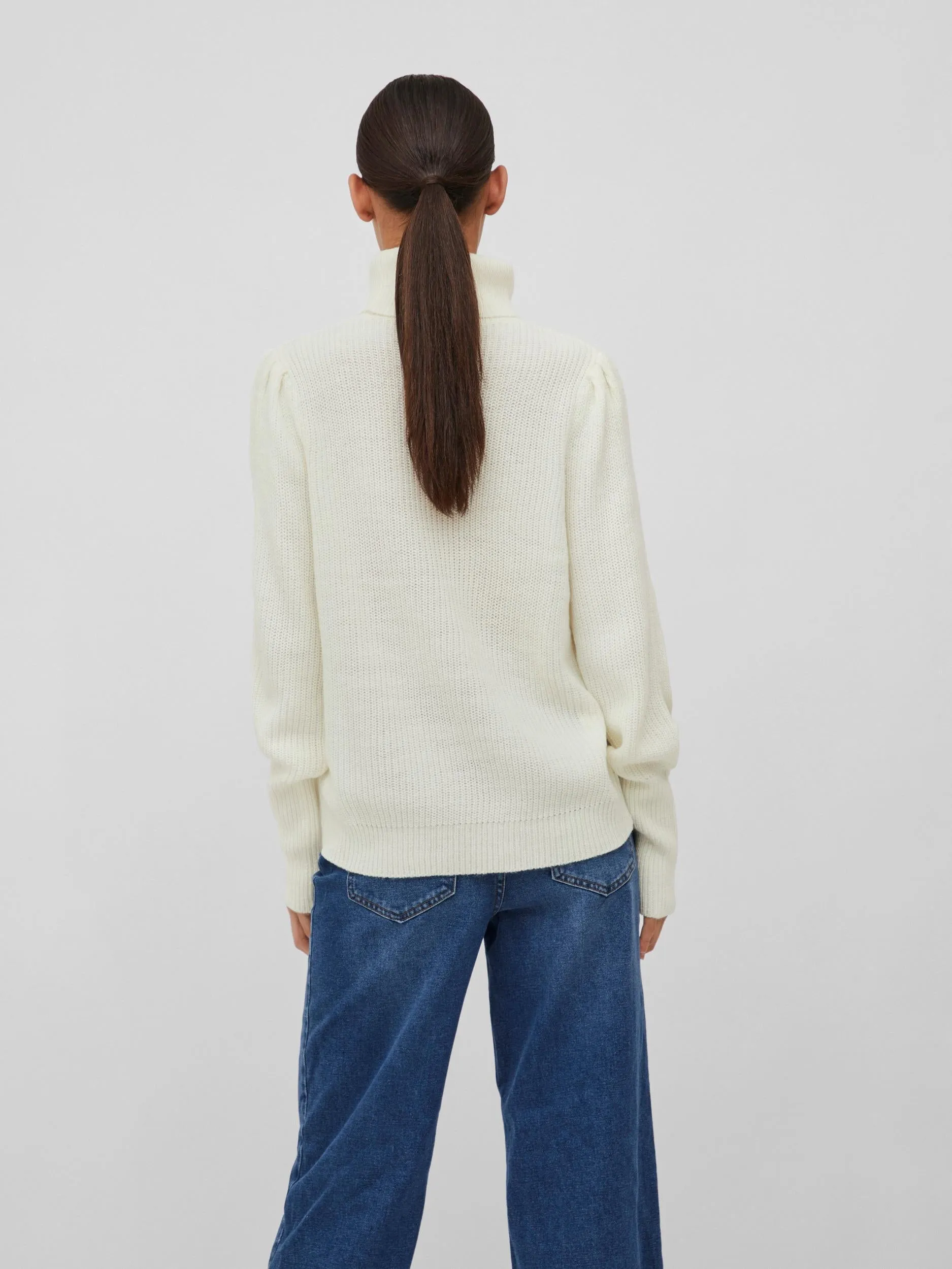 VILOU ROLLNECK JUMPER (WHITE ALYSSUM)