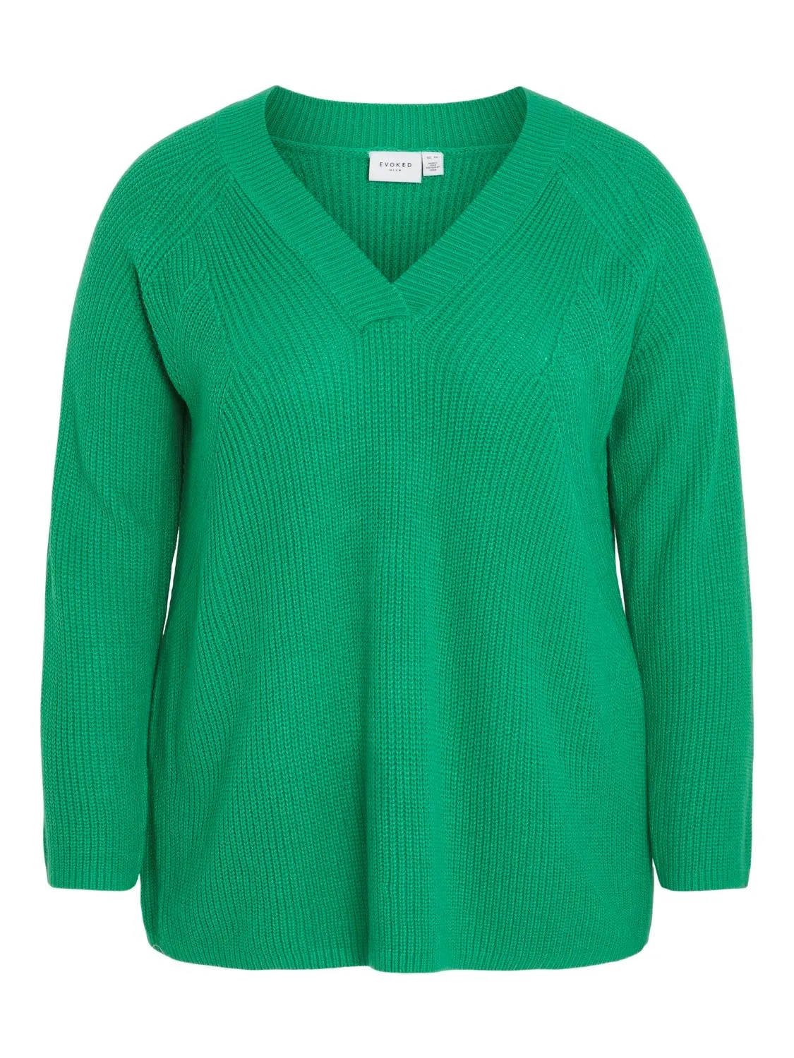 Vioa V-Neck Jumper (Bright Green)