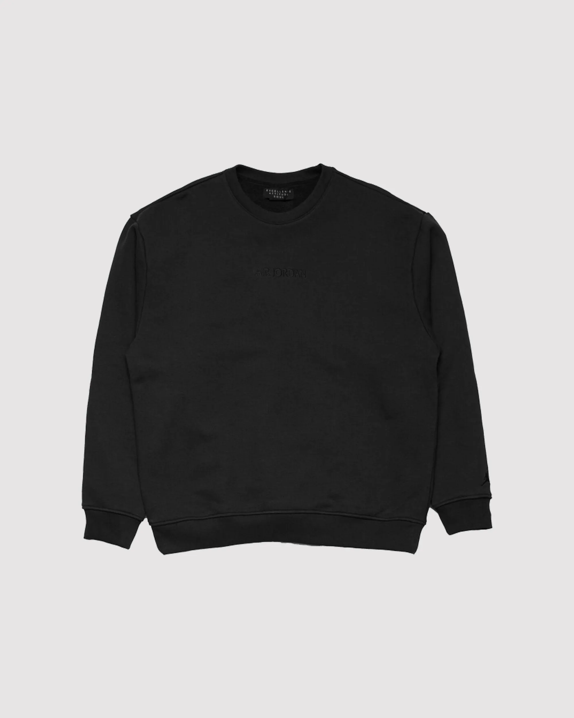 WORDMARK FLEECE CREWNECK "OFF NOIR"